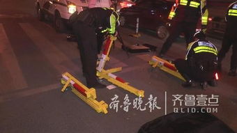 濟南交警查酒駕用上新 武器 上面有排道釘
